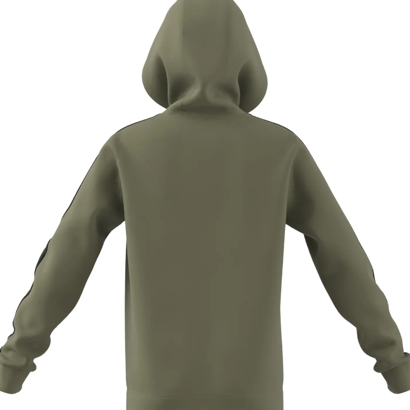 Essentials 3-Streifen Fleece Kapuzenjacke