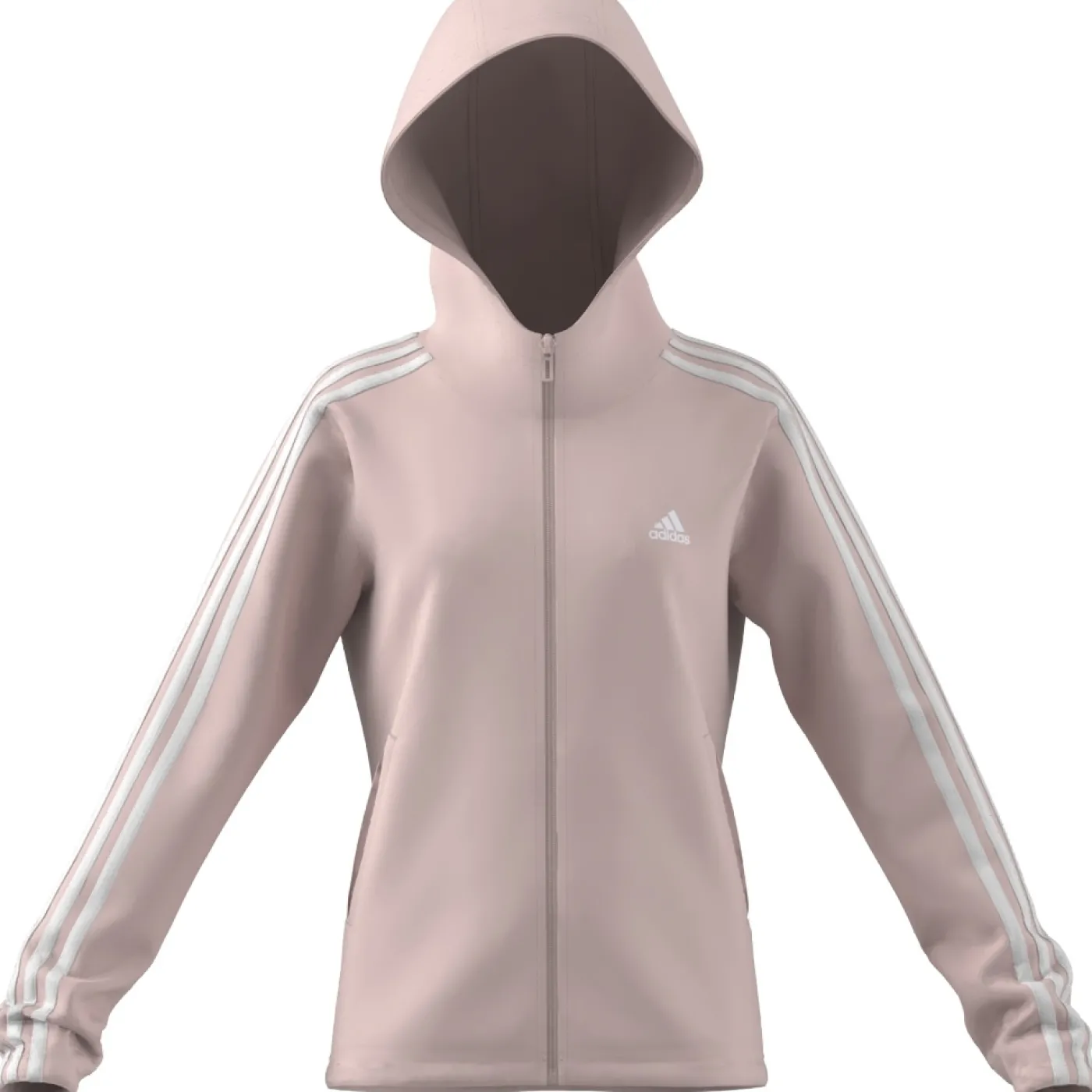 Essentials 3-Streifen Full-Zip Kapuzenjacke