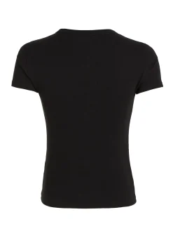Essential Slim Fit Rippstrick T-Shirt