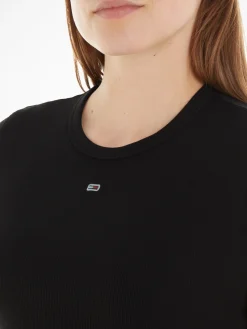 Essential Slim Fit Rippstrick T-Shirt