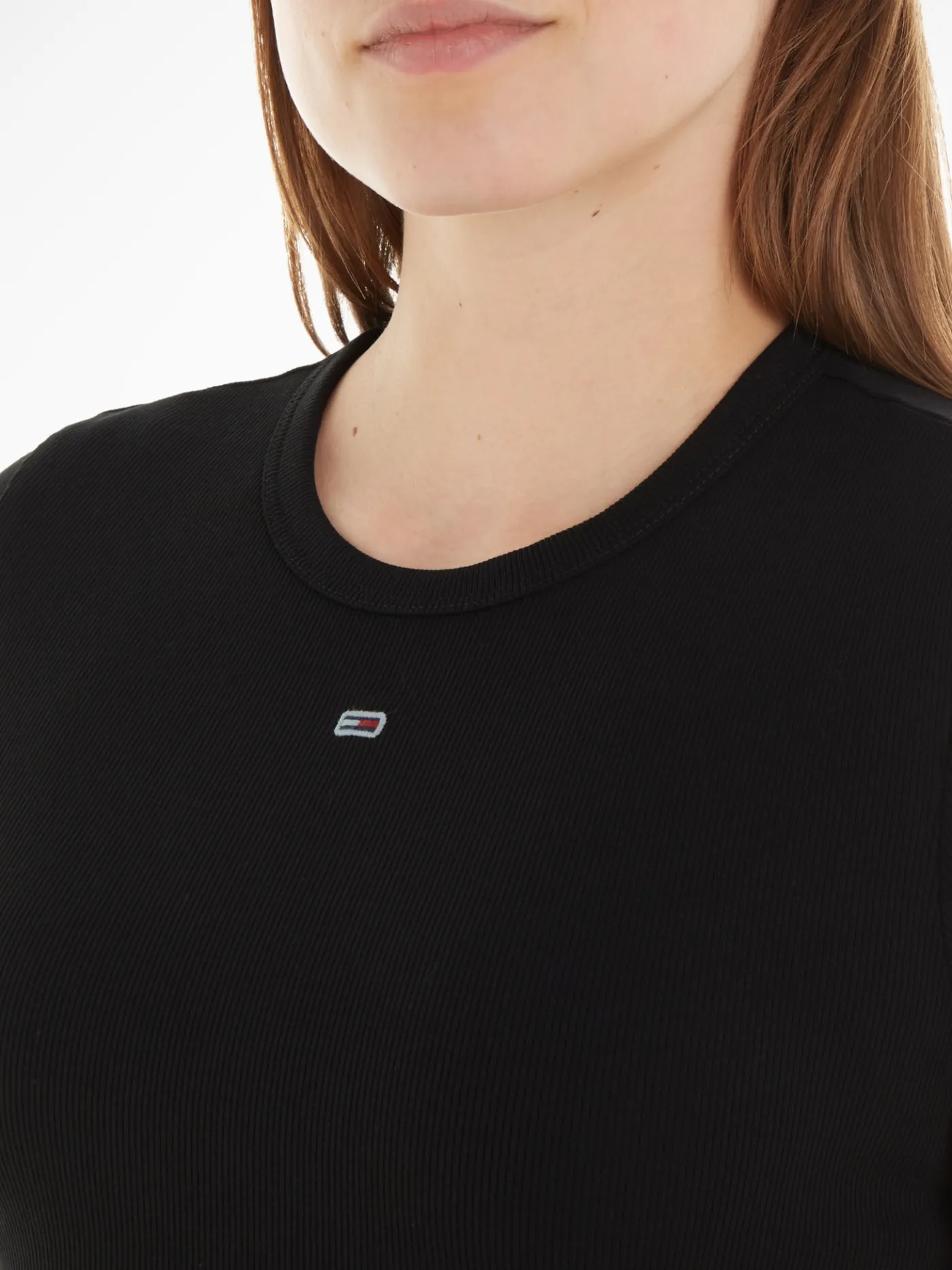 Essential Slim Fit Rippstrick T-Shirt