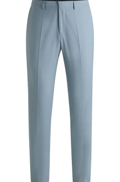 Extra Slim-Fit Hose aus Stretch-Popeline aus Woll-Mix