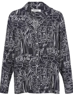 Gemusterte Bluse