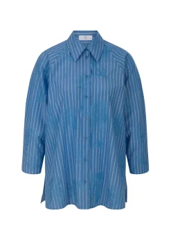 Gestreifte Bluse mit Muster