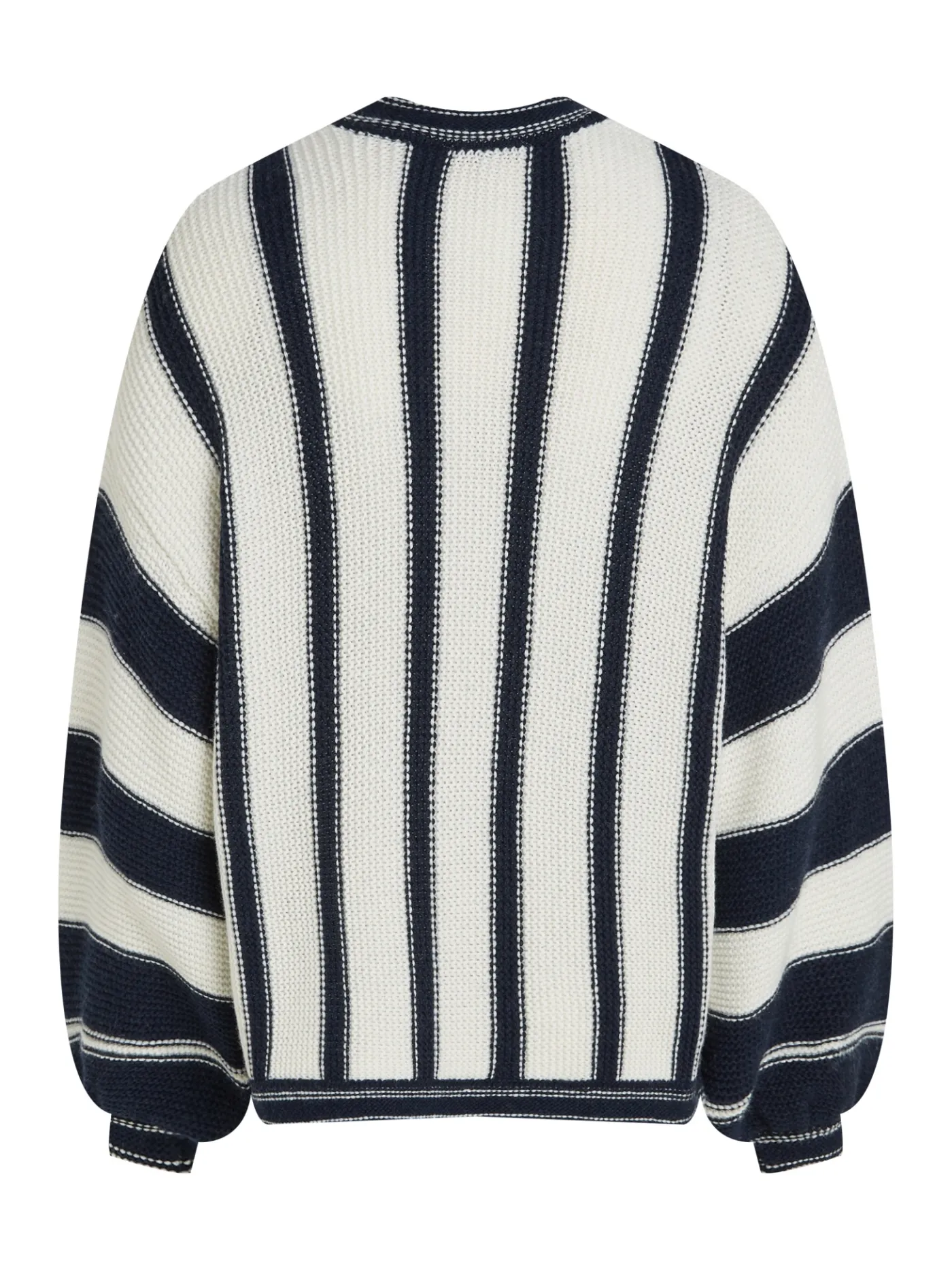 Gestreifter Relaxed Fit Pullover mit Kaschmir