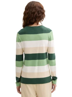 Gestreifter Strickpullover