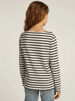 Gestreiftes Langarmshirt
