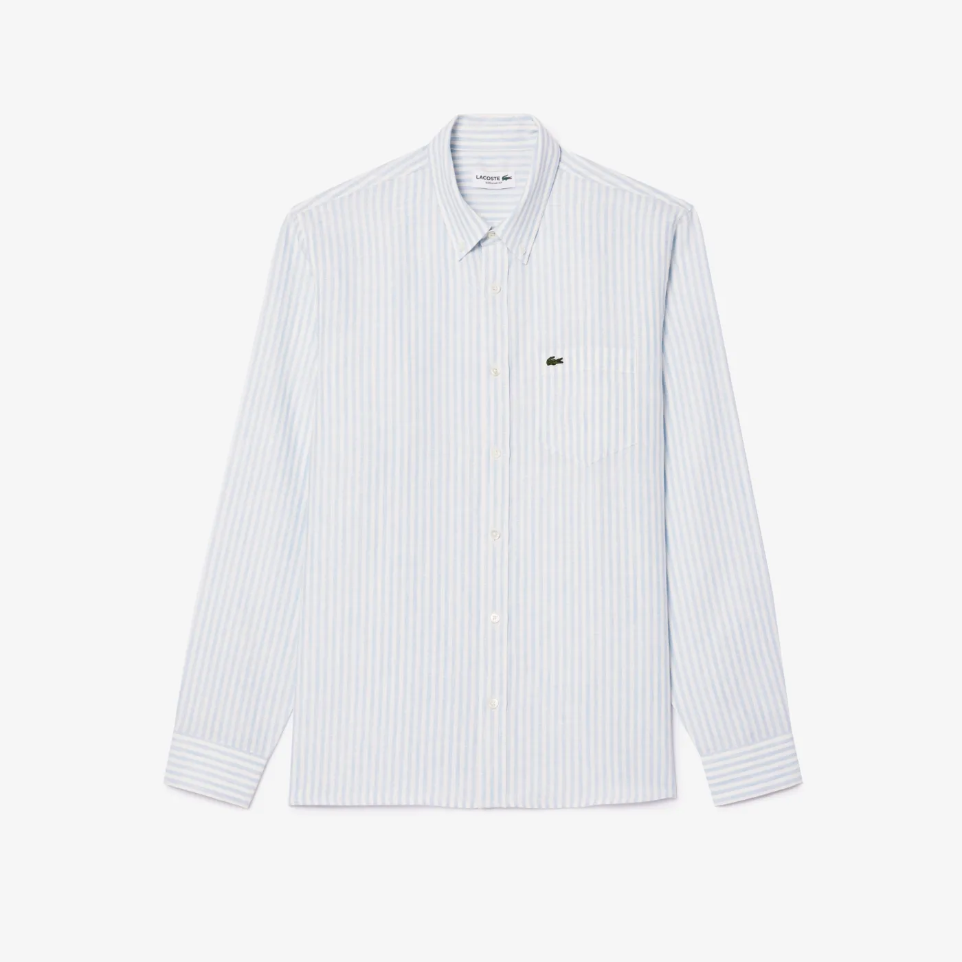 Gestreiftes Regular Fit-Leinenhemd