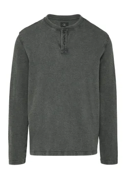 Gewaschenes Henley-Longsleeve