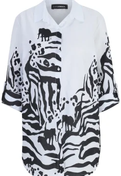 Hemdbluse mit Animalprint
