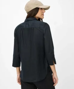 Hemdbluse mit 3/4-Arm