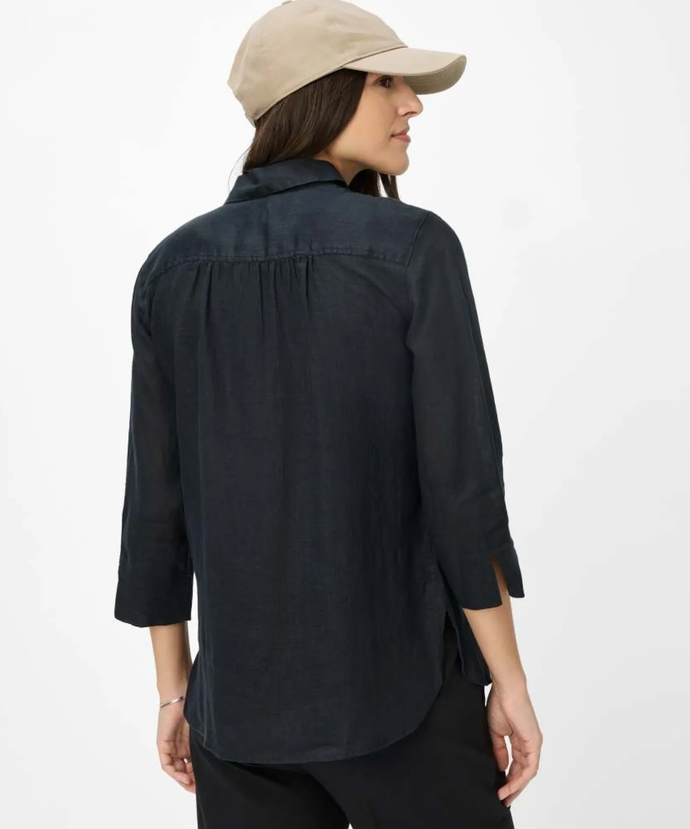 Hemdbluse mit 3/4-Arm