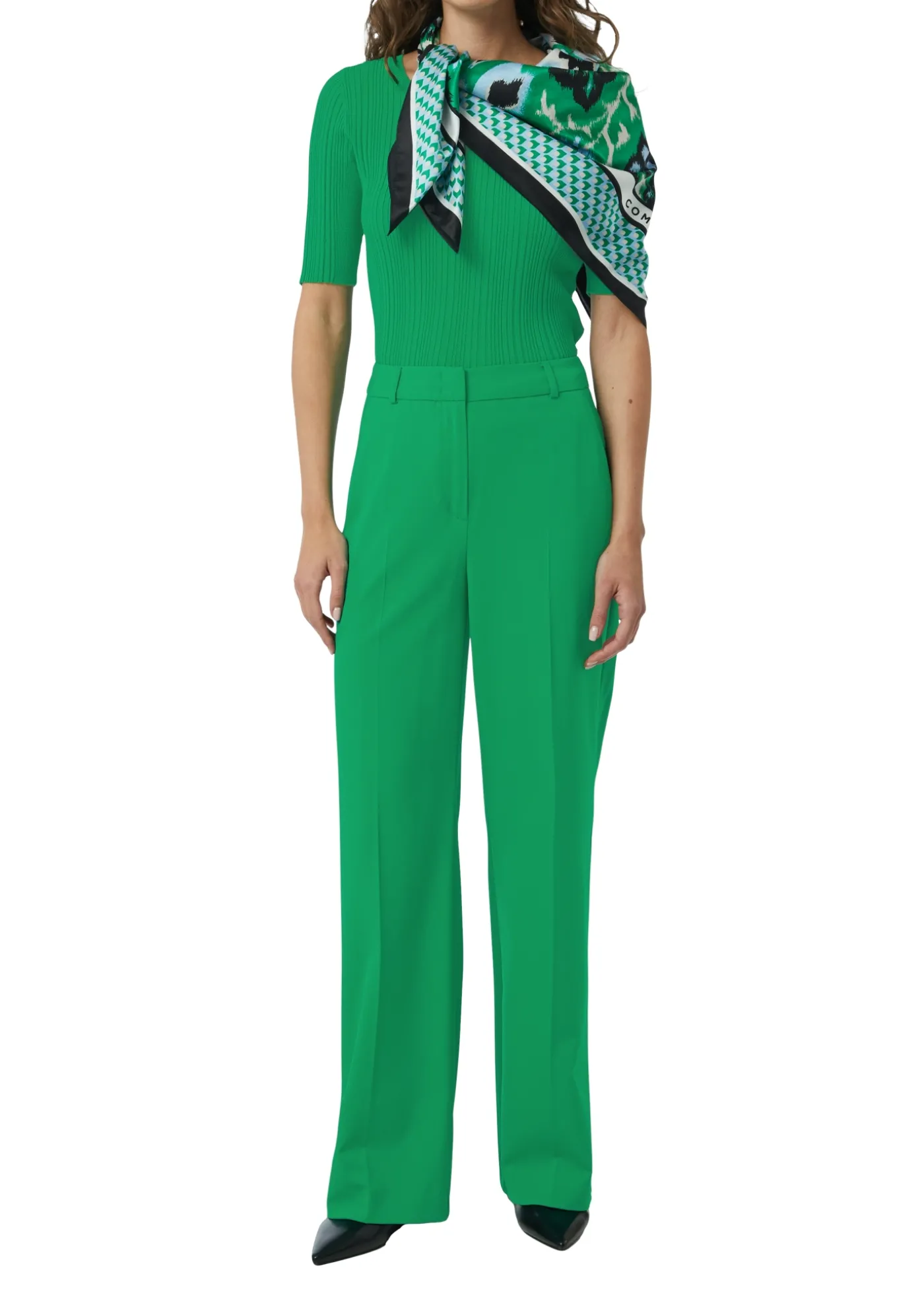 Hochwertige Hose im Loose Fit mit Formbund und Wide Leg