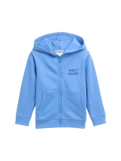 Hoodie Sweatjacke mit Print