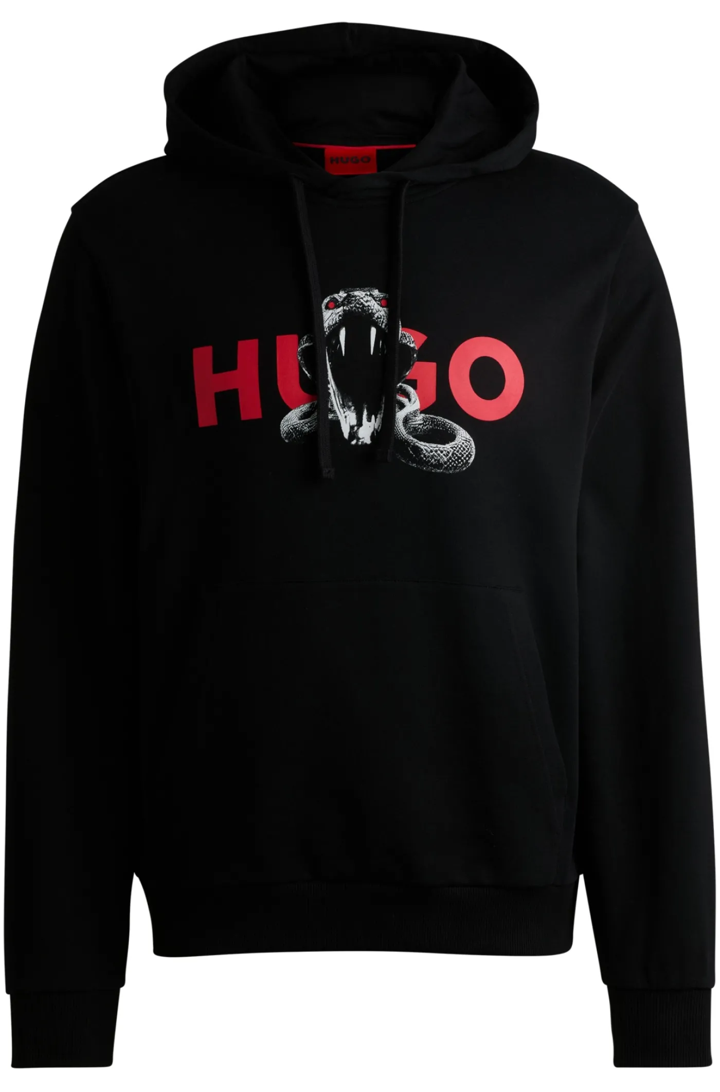 Hoodie aus Baumwoll-Terry mit Grafik-Prints von Tieren