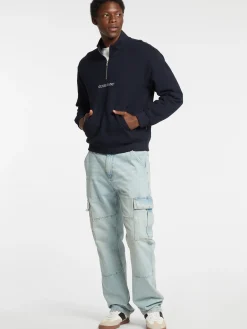 Hoodie Logo Halbreißverschluss