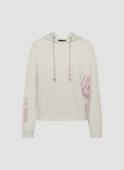 Hoodie mit stylischem Schriftzug und gemütlicher Kapuze