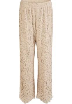 Hose mit floraler Spitze