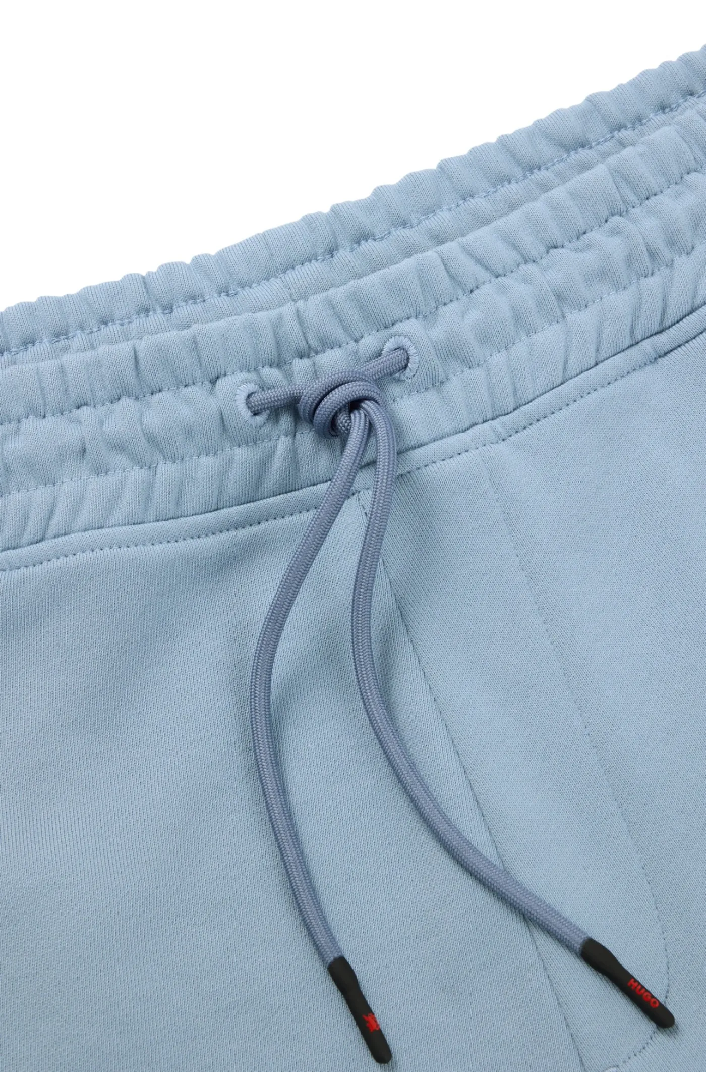 HUGO x RB Shorts aus Baumwoll-Terry mit Carbon-Stealth-Logo