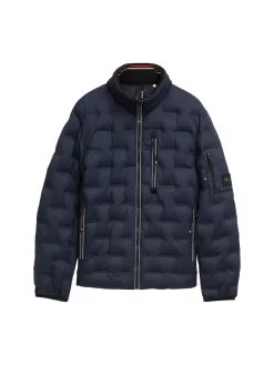 Hybrid Lightweight Steppjacke mit Kapuze im Stehkragen