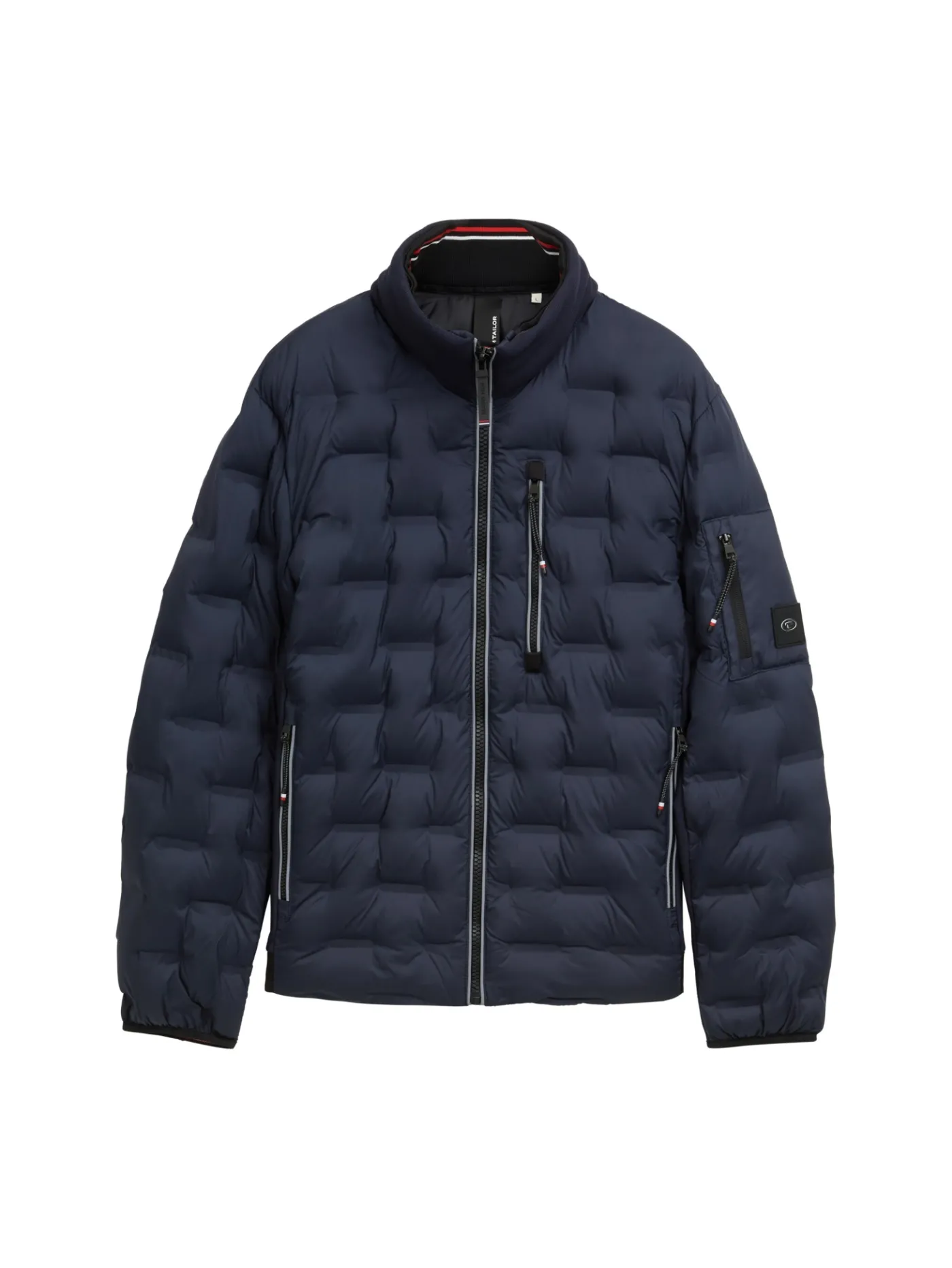 Hybrid Lightweight Steppjacke mit Kapuze im Stehkragen