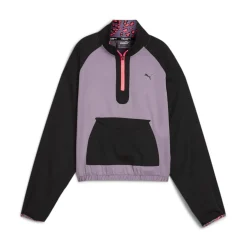 HYPERNATURAL Gewebte Jacke mit halbem Reißverschluss Damen