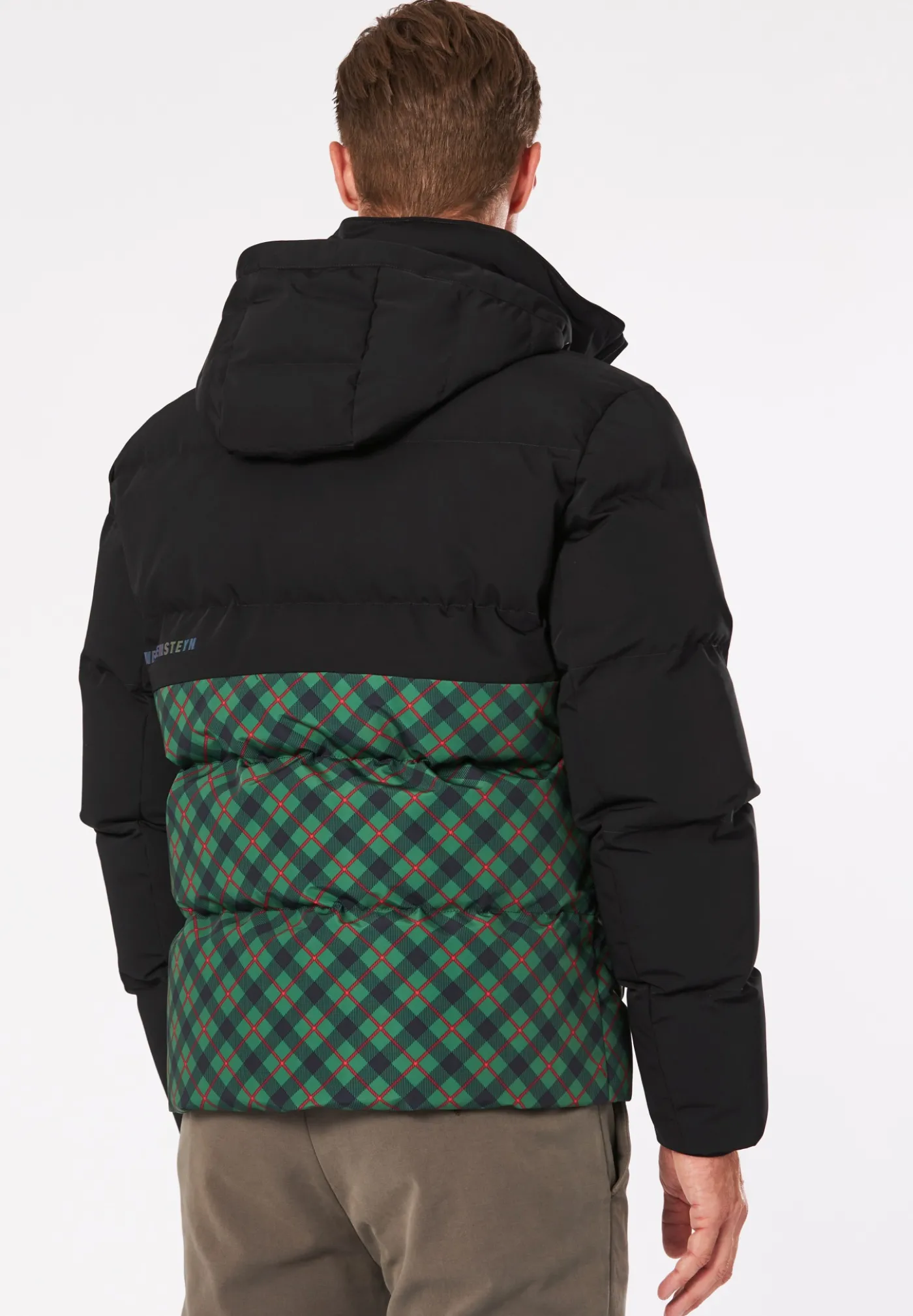 Individuelle Steppjacke in auffallendender Dessinierung