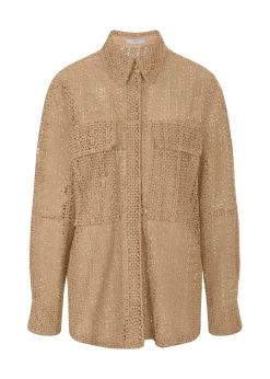Jacke mit Lochmuster