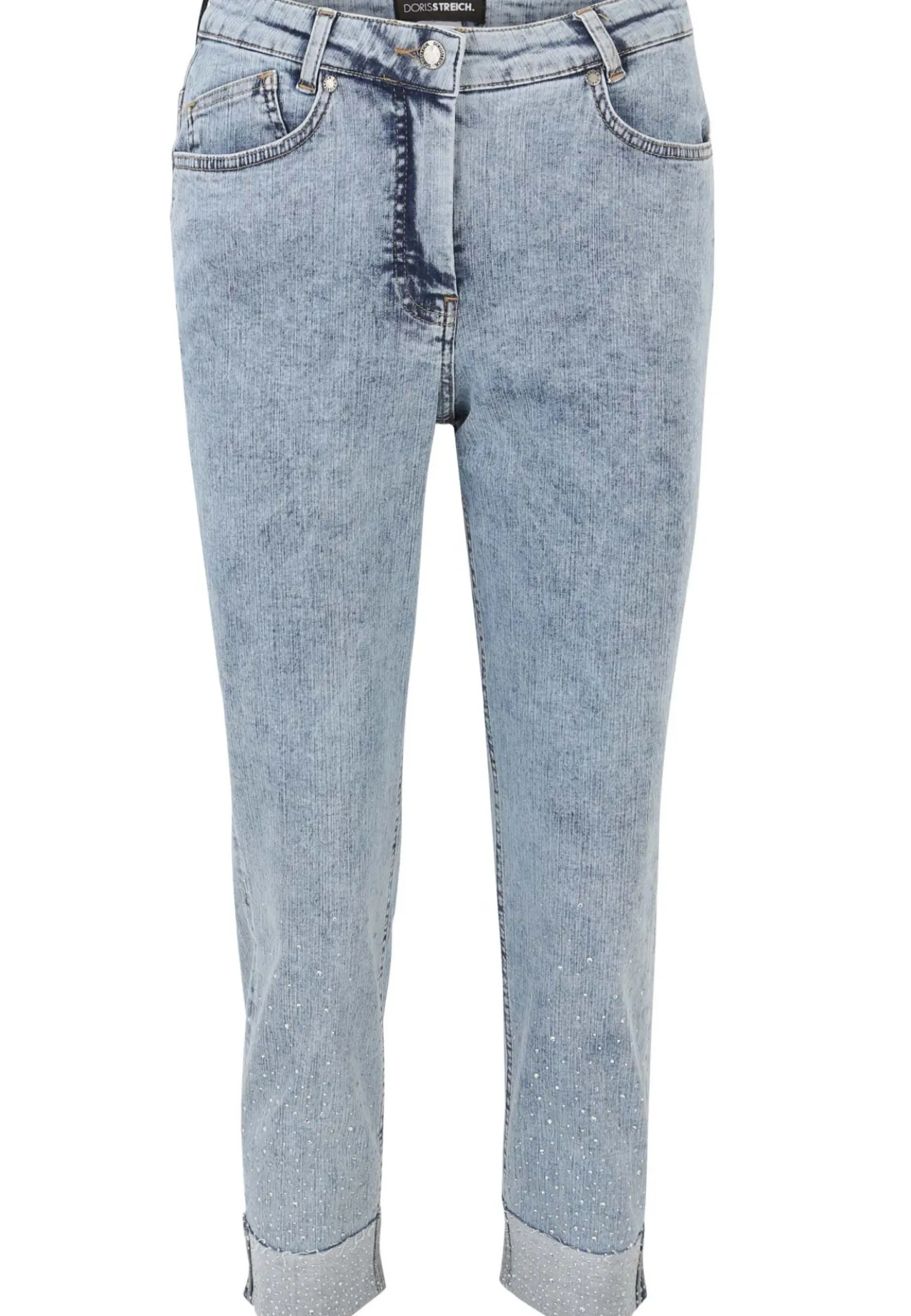 Jeans Hose mit Strass-Steinchen