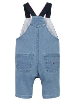 Jeans-Latzhose mit Kontrast-Träger