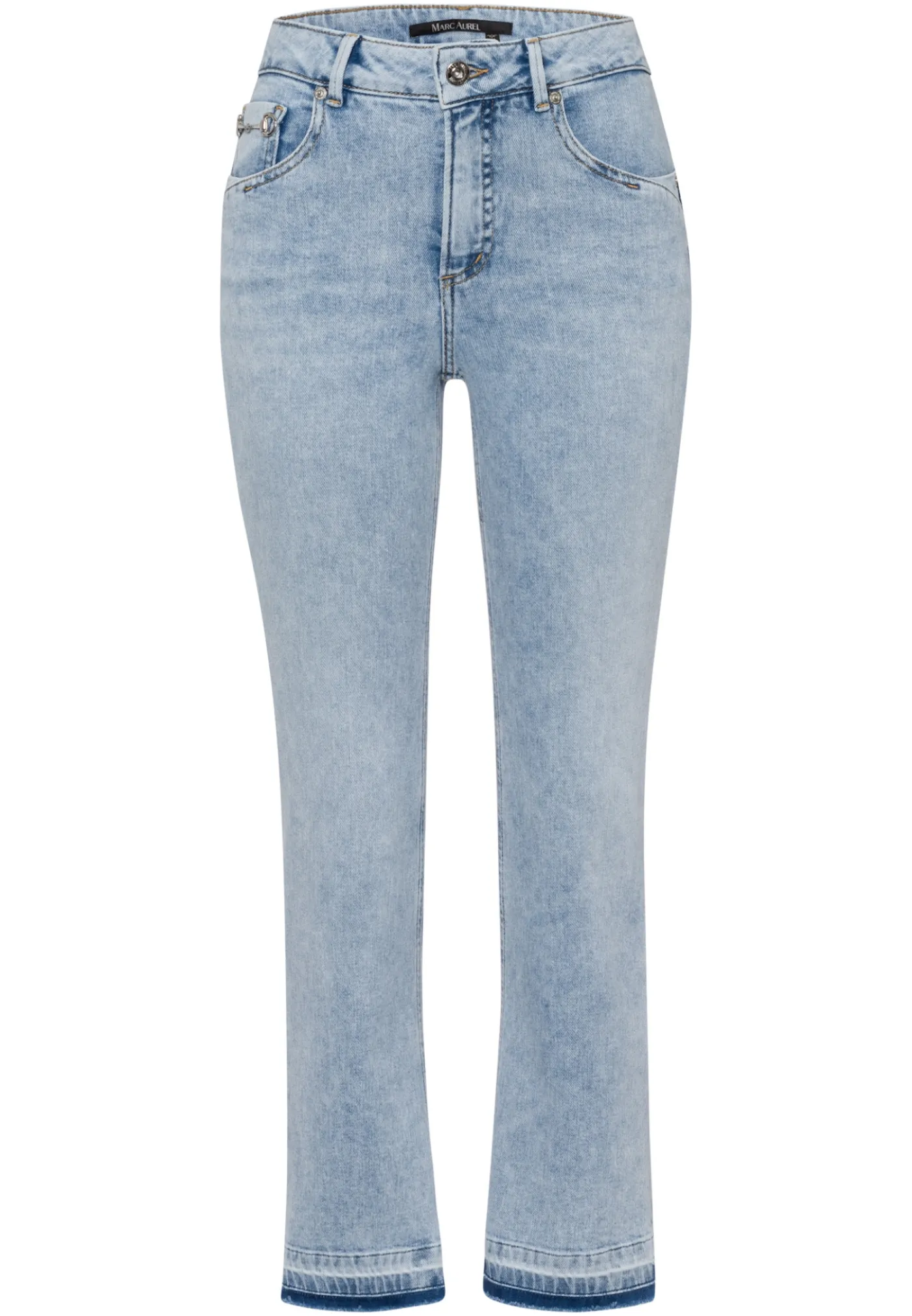 Jeans mit Schmuckapplikation