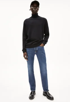 Jeans Straight Leg Mid Waist Bio-Baumwoll Mix Comfort-Stretch DYLAANO