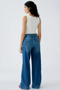 Jeans THE WIDE LEG mid waist, long
