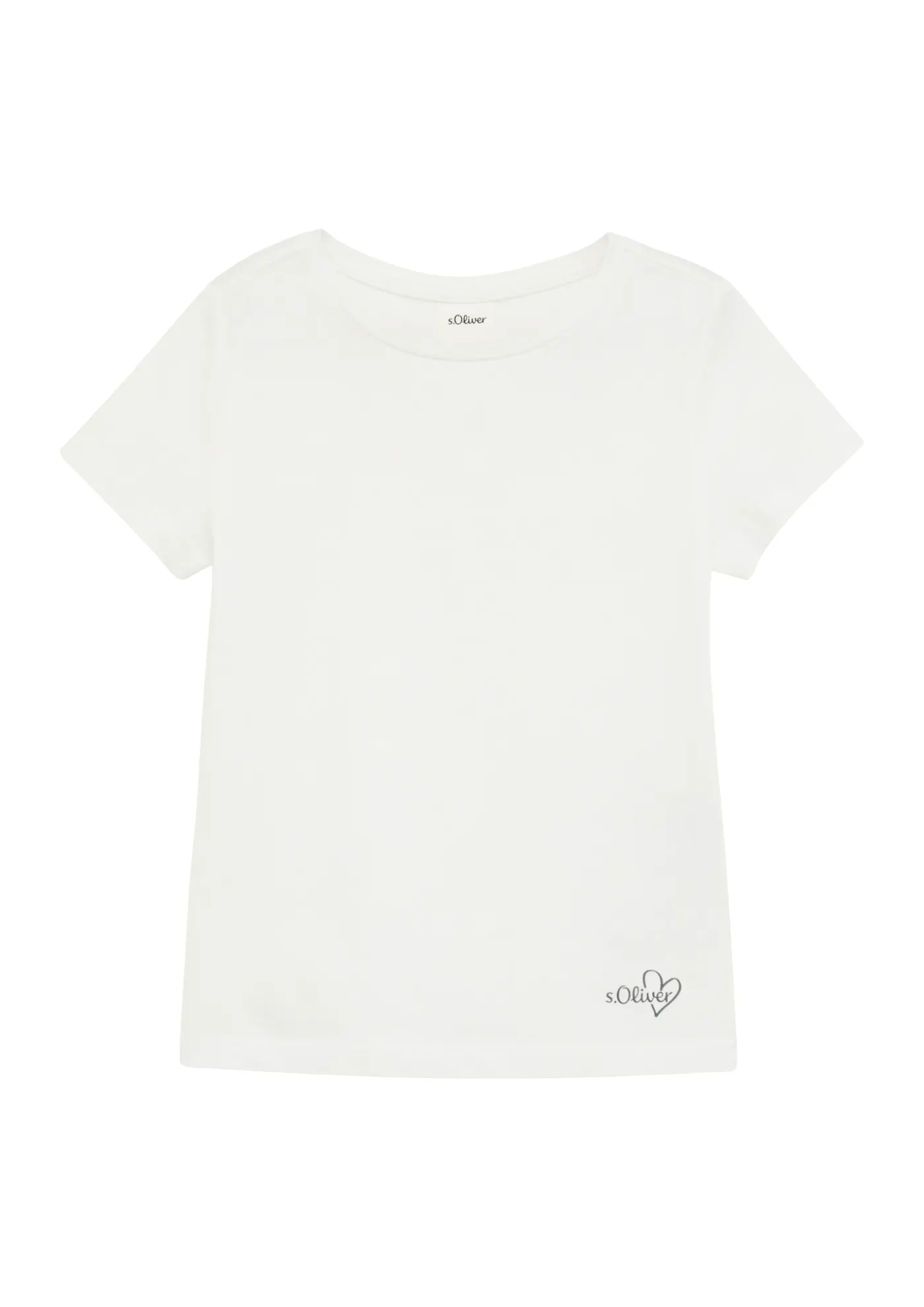 Jersey-T-Shirt mit dezentem Logoprint