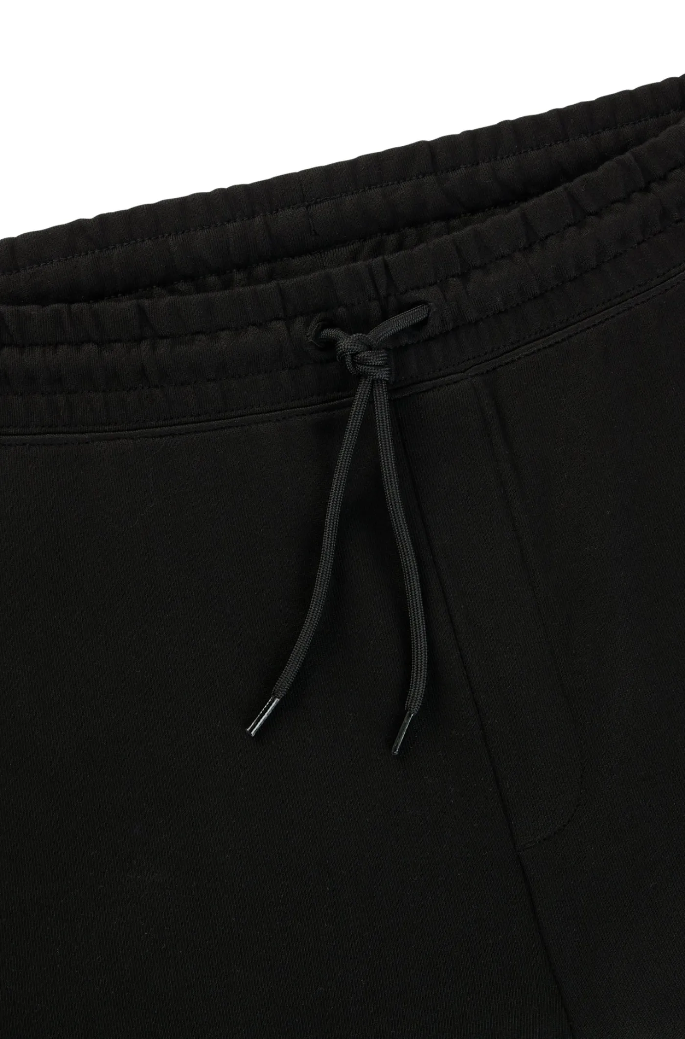 Jogginghose aus Baumwoll-Terry mit blauem Logo-Aufnäher