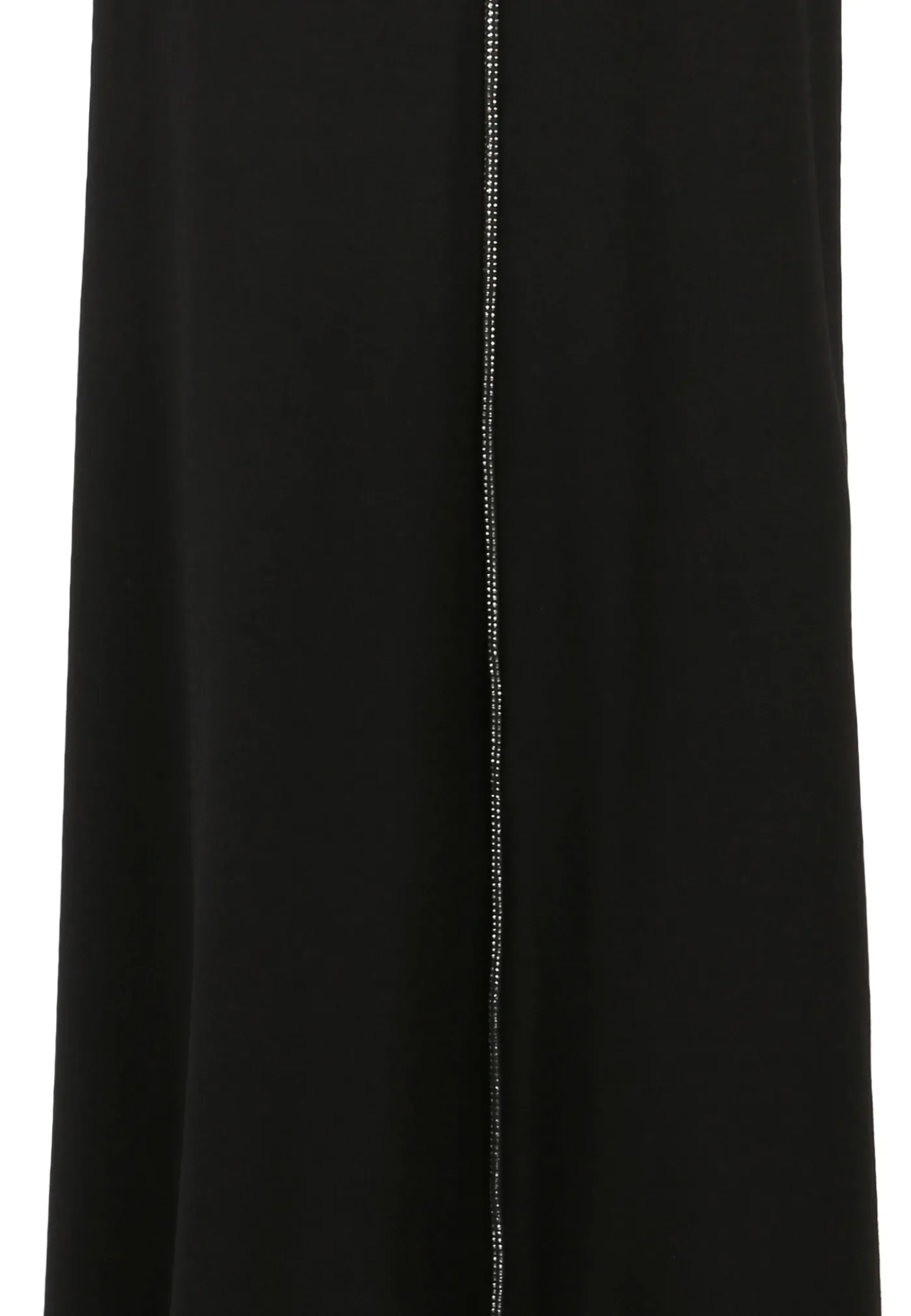 Jumpsuit aus Jersey mit Strass-Reißverschluss