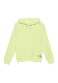 Kapuzen-Sweatshirt aus Baumwollmix mit Print-Details