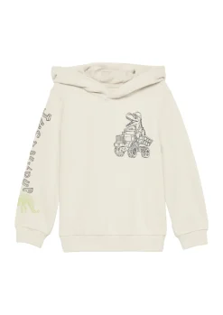 Kapuzen-Sweatshirt aus Baumwollmix mit Front- und Ärmelprint