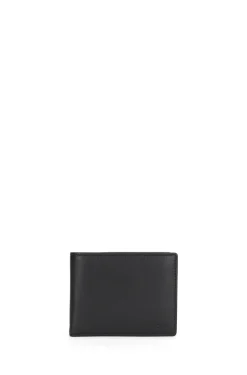 KLAPP-GELDBÖRSE AUS LEDER MIT LOGO-PRÄGUNG UND MÜNZTASCHE