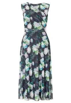 Kleid aus bedrucktem Mesh