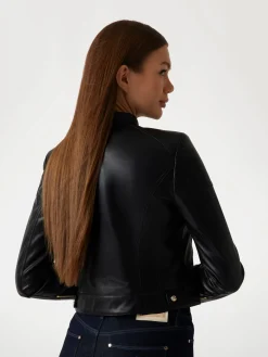 Kunstleder-Bikerjacke