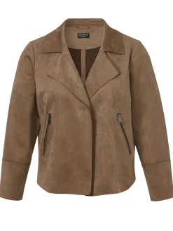 Kurze Jacke mit Revers