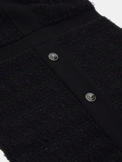 Kurzes Bouclé-Strickkleid