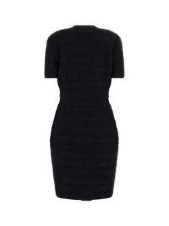 Kurzes Bouclé-Strickkleid