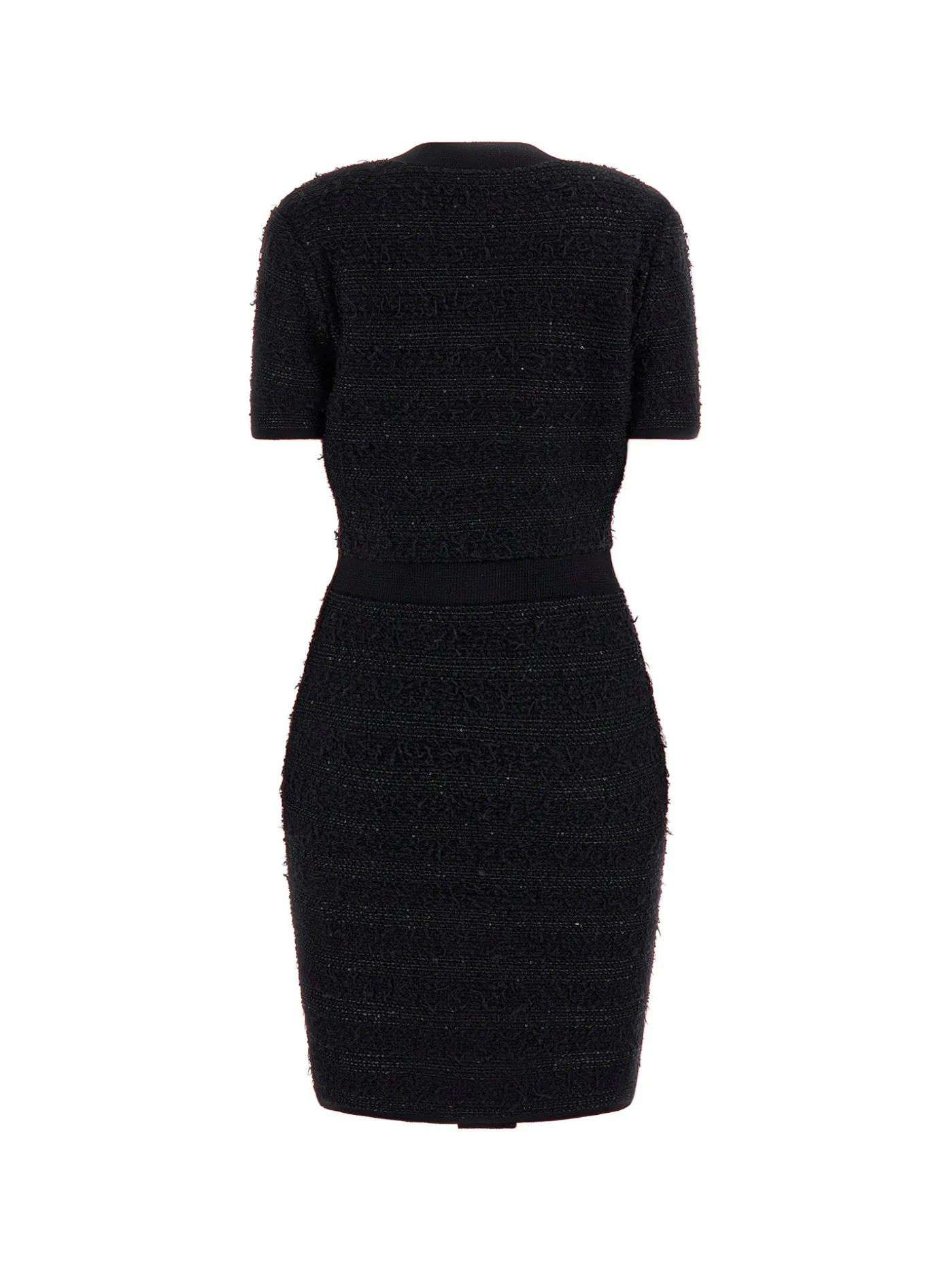 Kurzes Bouclé-Strickkleid