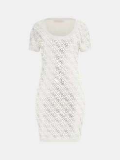 Kurzes Kleid 4g-Logo strass