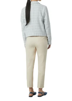 Kurze Tweed-Jacke mit aufgesetzten Taschen
