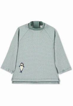 Langarm-Schwimmshirt Hai