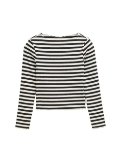 Langarmshirt mit Streifenmuster