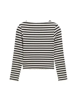 Langarmshirt mit Streifenmuster
